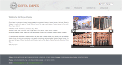 Desktop Screenshot of divyaimpex.com