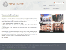 Tablet Screenshot of divyaimpex.com
